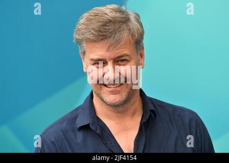 Munich, Deutschland. 28th June, 2022. Marcus MITTERMEIER (actor) single image, cropped single motif, portrait, portrait, portrait. ZDF reception/ Get Together in H`ugo`s Bar on the occasion of the Munich Film Festival on June 28th, 2022 Credit: dpa/Alamy Live News Stock Photo